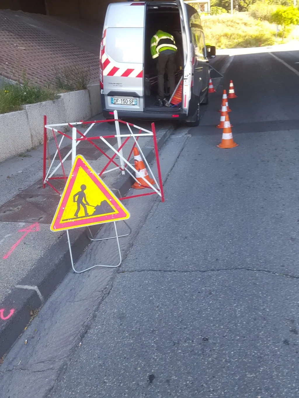 Signalisation de chantier sur voirie